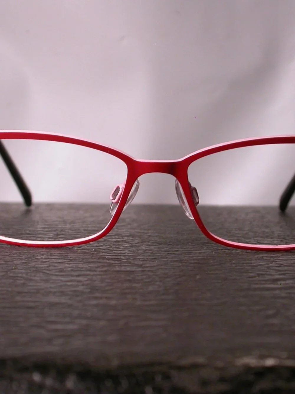 Bevel Mashie Red and Pink Modern Eyeglasses Frames Made in Japan